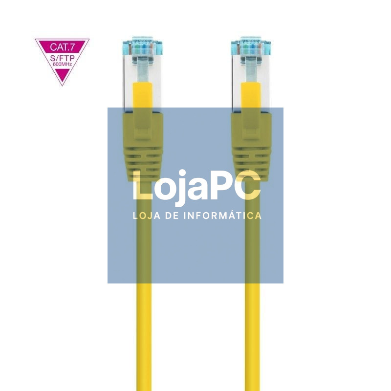 Cabo de rede RJ45 SFTP Nanocable 10.20.1702-Y Cat.7/ 2m/ Amarelo