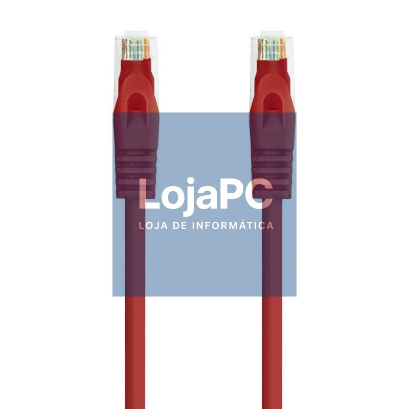 Cabo de rede RJ45 UTP Nanocable 10.20.1800-L25-R Cat.6A/ LSZH/ 25cm/ Vermelho