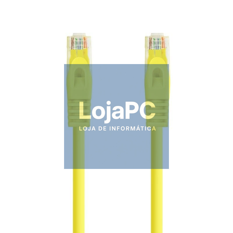 Cabo de rede RJ45 UTP Nanocable 10.20.1800-L25-Y Cat.6A/ LSZH/ 25cm/ Amarelo