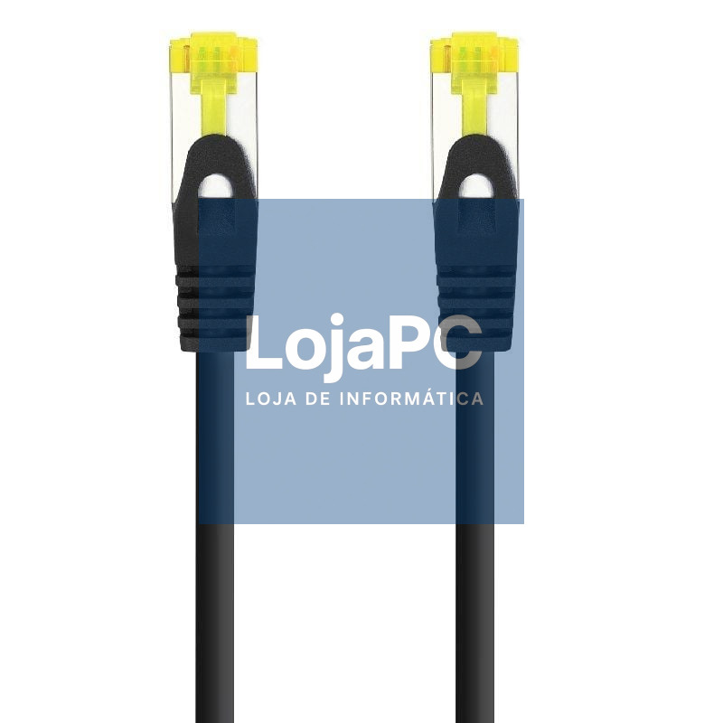 Cabo de rede RJ45 SFTP Nanocable 10.20.1900-L25-BK Cat.6A/ LSZH/ 25cm/ Preto