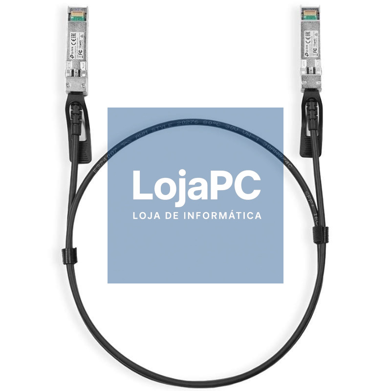 Cabo de ligação directa SFP+ TP-Link TL-SM5220-1M/ 10G/ 1m/ Preto