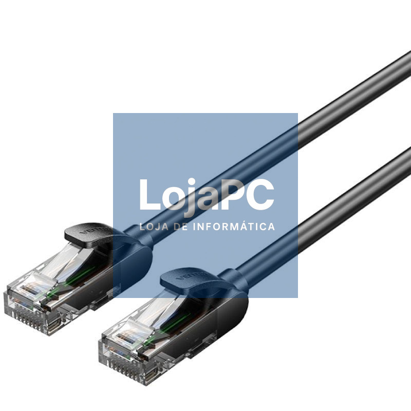 Cabo de rede RJ45 UTP Vention IABBK Cat.5e/ 8m/ Preto