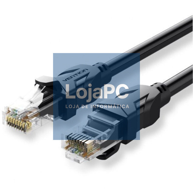 Cabo de rede RJ45 UTP Vention IBEBU Cat.6/ 35m/ Preto