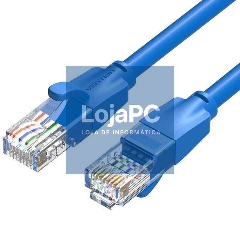 Cabo de rede RJ45 UTP Vention IBELG Cat.6/ 1.5m/ Azul