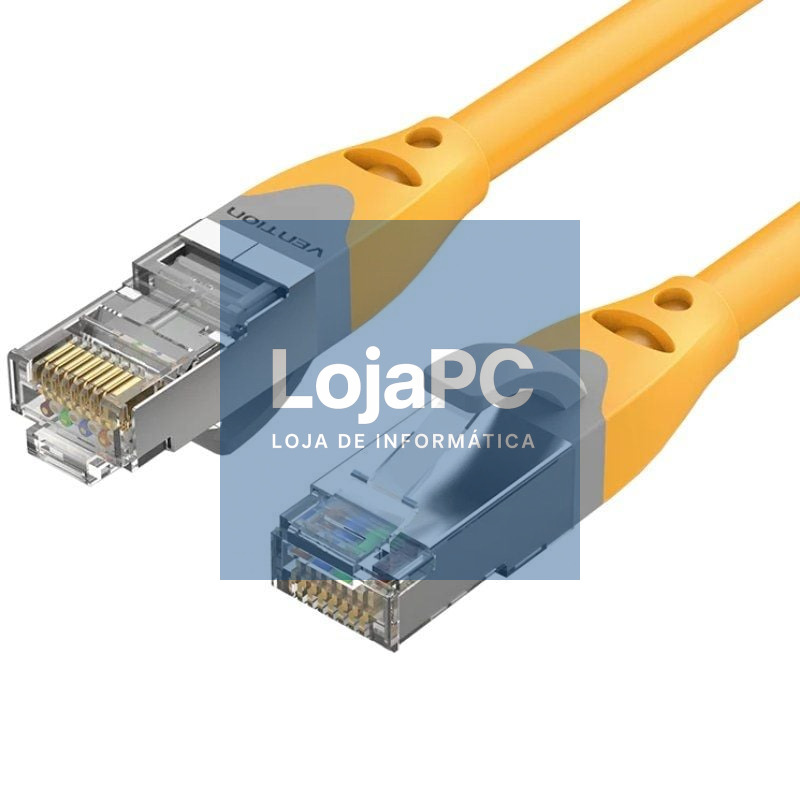 Cabo de rede RJ45 SFTP Vention IBHYF Cat.6a/ 1m/ Laranja