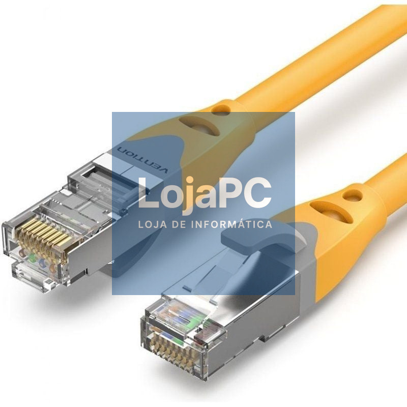 Cabo de rede RJ45 SFTP Vention IBHYI Cat.6A/ 3m/ Amarelo
