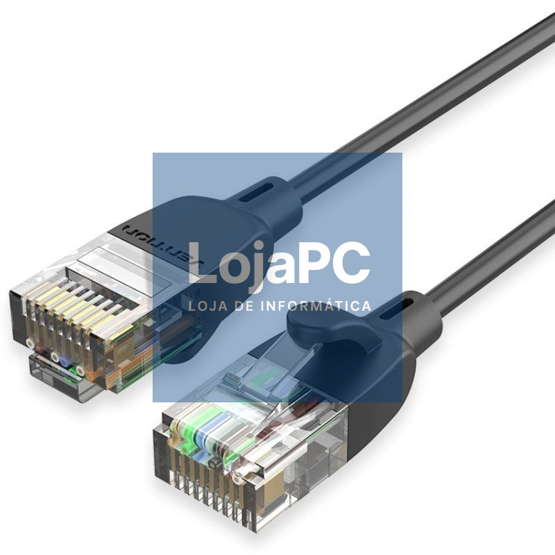 Cabo de rede RJ45 UTP Vention IBIBF Cat.6A/ 1m/ Preto