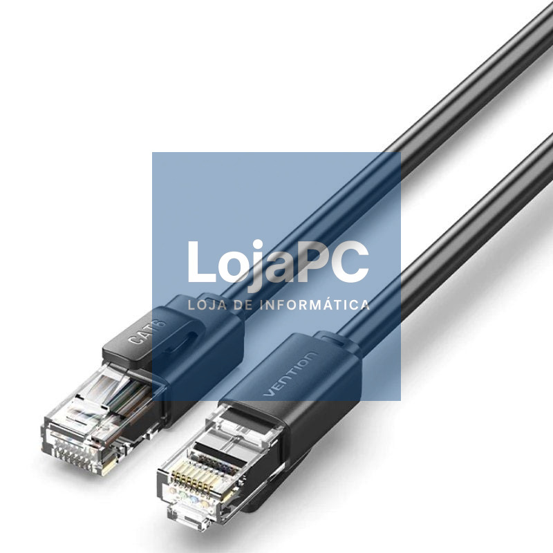 Cabo de rede RJ45 UTP Vention IBRBG Cat.6/ 1.5m/ Preto