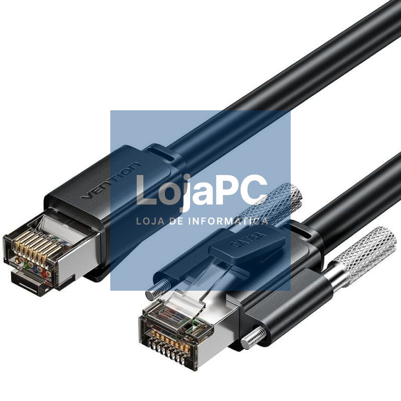 Cabo de rede RJ45 SFTP Vention IBUBH Cat.6/ 2m/ Preto