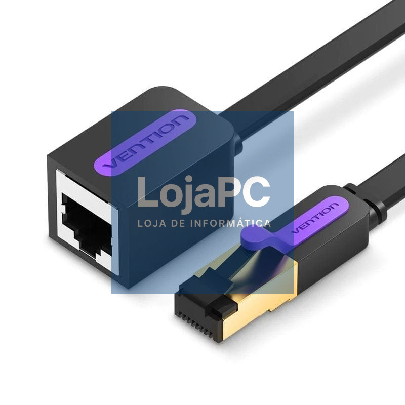 Cabo Extensão de Red RJ45 UTP Vention ICBBI Cat.7/ 3m/ Preto
