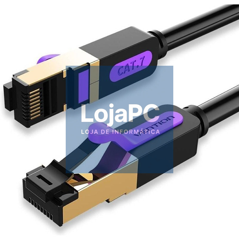 Cabo de rede RJ45 SFTP Vention ICDBN Cat.7/ 15m/ Preto
