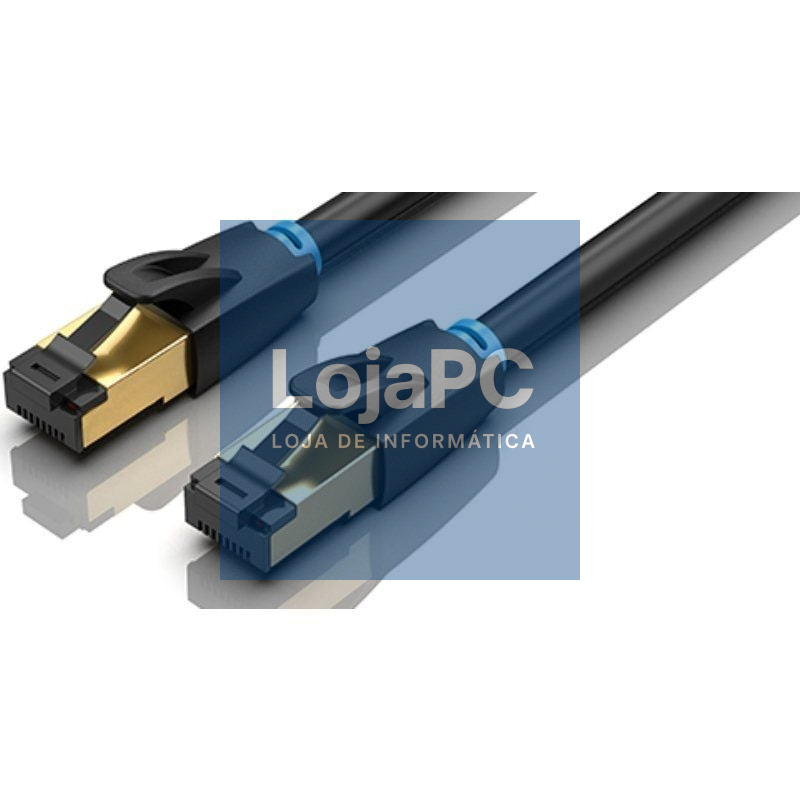 Cabo de rede RJ45 SFTP Vention IKABQ Cat.8/ 20m/ Preto