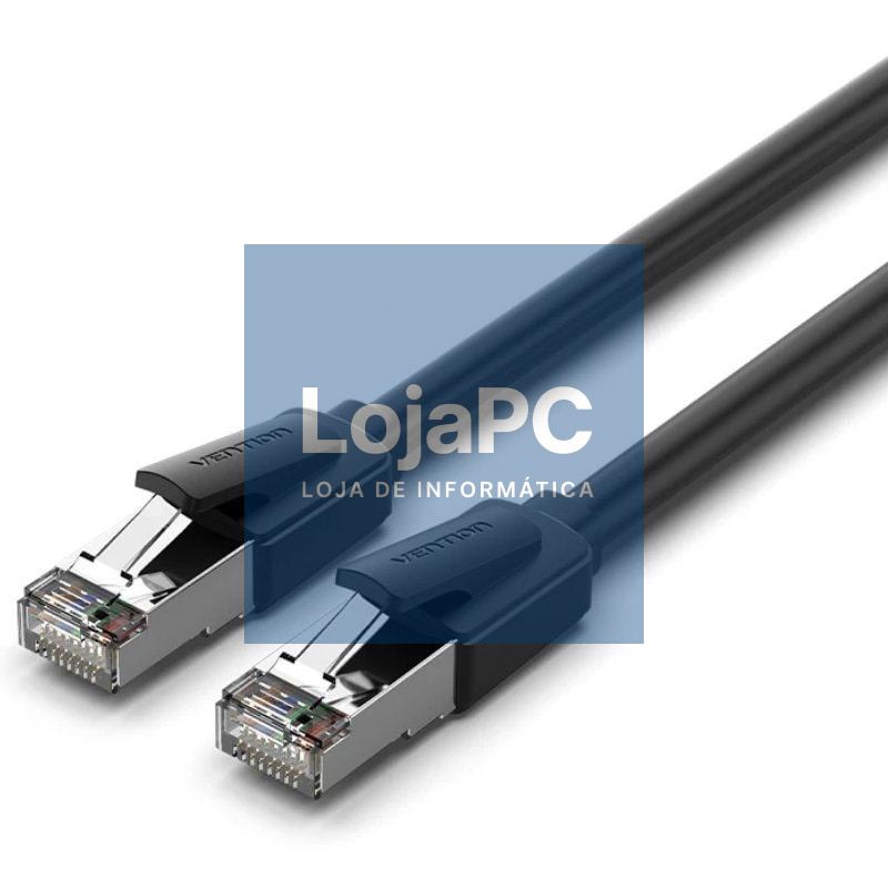 Cabo de rede RJ45 SFTP Vention IKKBG Cat.8/ 1.5m/ Preto