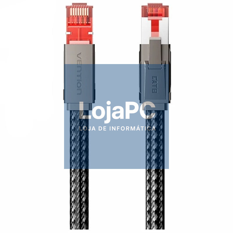Cabo de rede RJ45 SFTP Vention IKMHH Cat.8/ Gaming/ 2m/ Cinzento
