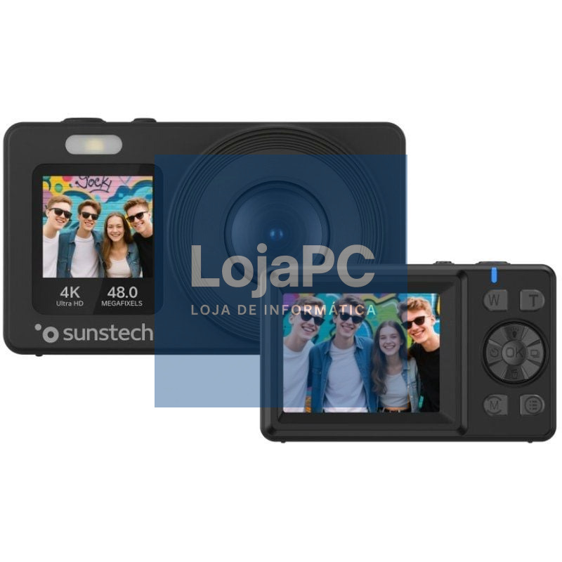 Câmara Digital Sunstech DCAM4825/ 48MP/ Zoom Óptico 18x/ Preta