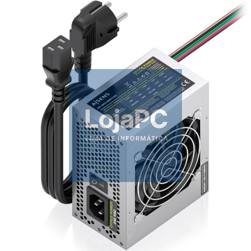 Fonte de alimentação SFX Aisens ASPC-500SFX-PSE/ 500W/ Ventoinha 8cm