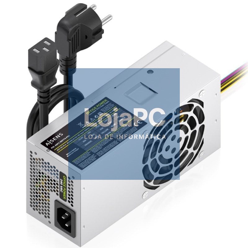 Fonte de alimentação TFX Aisens ASPC-500TFX-PSE/ 500W/ Ventoinha 8cm