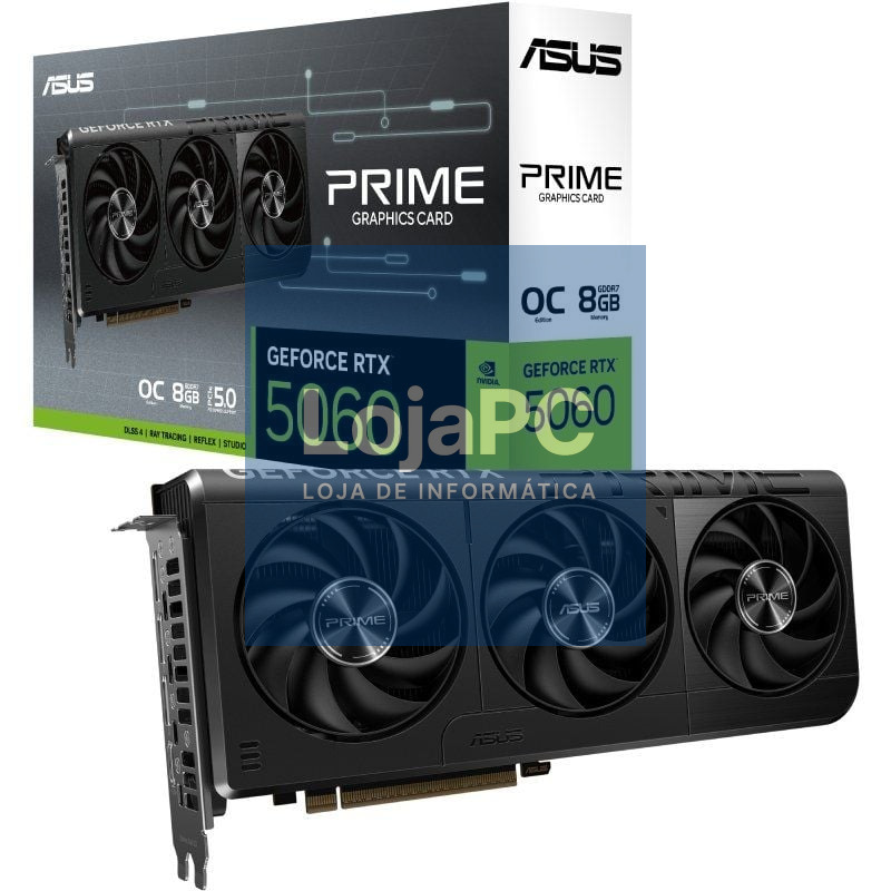 Placa gráfica Asus Prime GeForce RTX 5060 OC Edition/ 8GB GDDR7