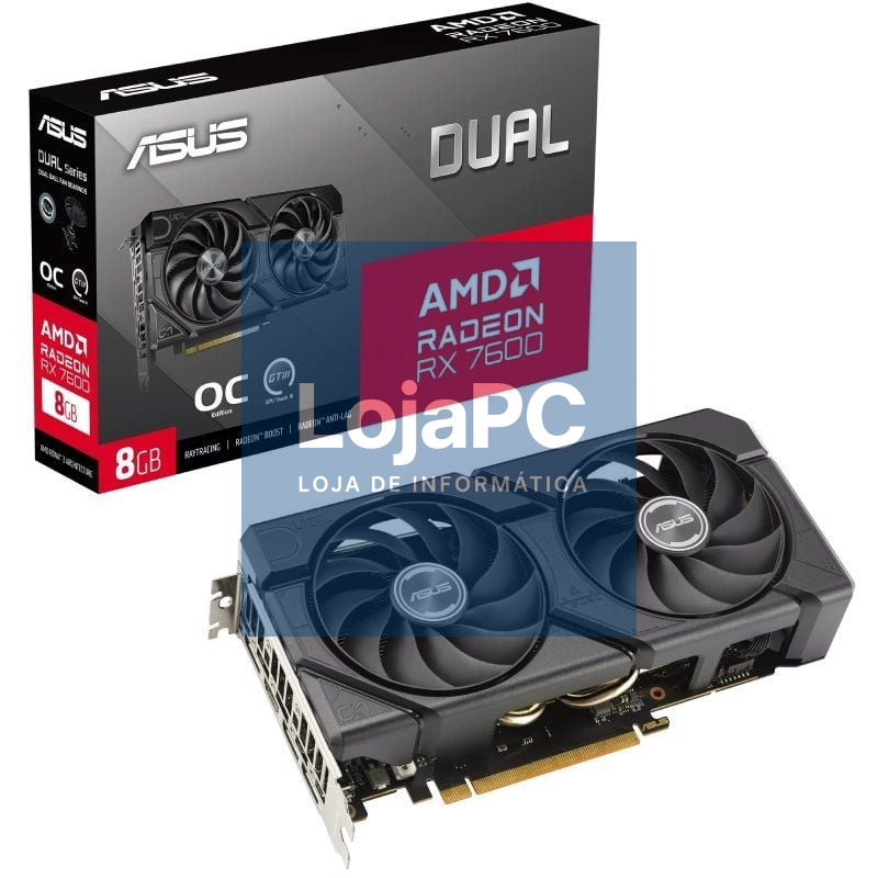 Placa gráfica Asus Dual Radeon RX 7600 EVO OC/ 8GB GDDR6
