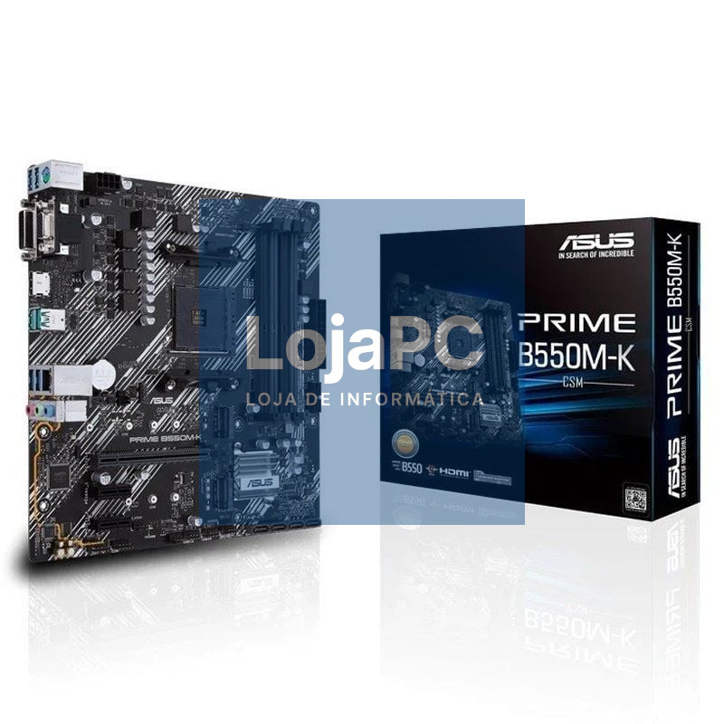 Placa-mãe Asus Prime B550M-K Socket AM4/ DDR4/ PCIe 4.0/ Micro ATX