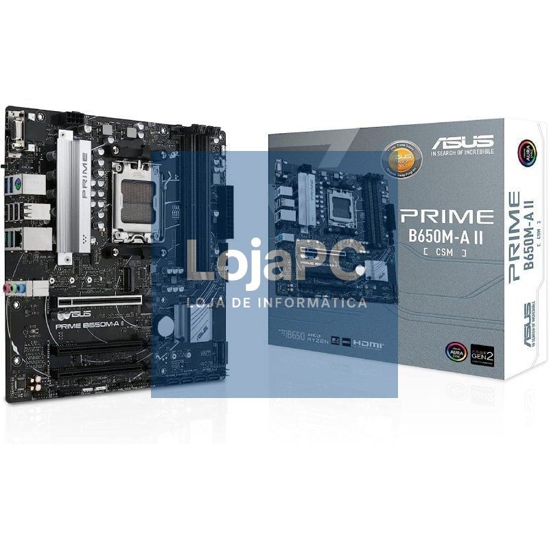 Placa-mãe Asus Prime B650M-A II-CSM/ Socket AM5/ DDR5/ PCIe 5.0/ Micro ATX