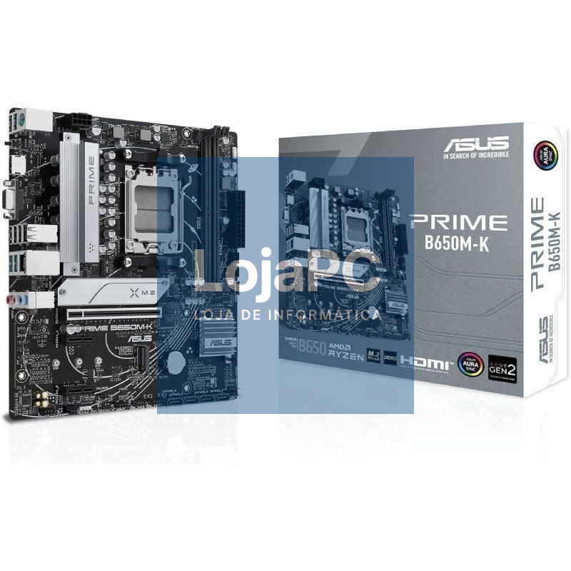 Placa-mãe Asus Prime B650M-K/ Socket AM5/ DDR5/ PCIe 5.0/ Micro ATX