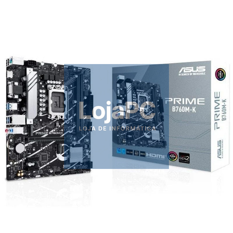 Placa-mãe Asus Prime B760M-K Socket 1700/ DDR5/ PCIe 4.0/ Micro ATX