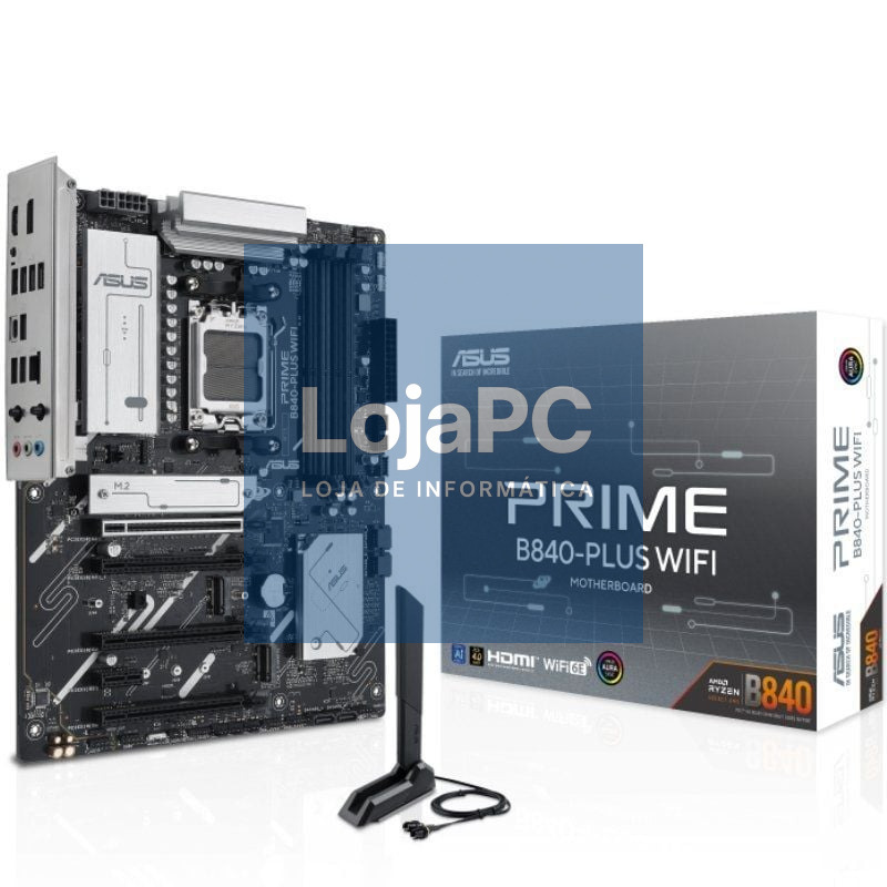 Placa-mãe Asus Prime B840-PLUS WIFI Socket AM5/ DDR5/ PCIe 4.0