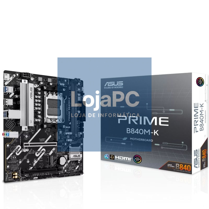 Placa-mãe Asus Prime B840M-K Socket AM5/ DDR5/ PCIe 4.0/ Micro ATX