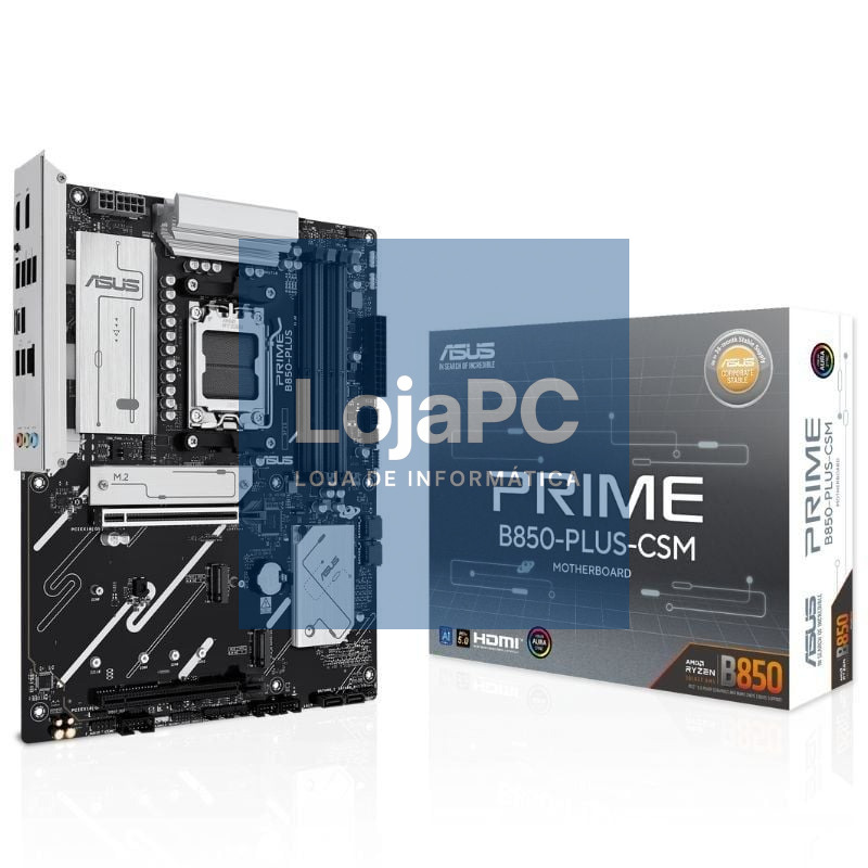 Placa-mãe Asus Prime B850-PLUS-CSM Socket AM5/ DDR5/ PCIe 5.0