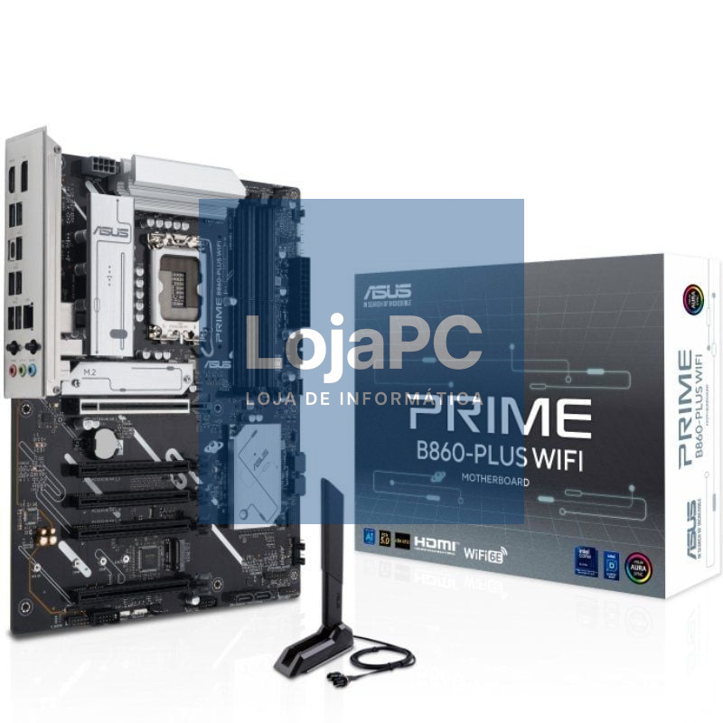 Placa-mãe Asus Prime B860-PLUS WIFI Socket 1851/ DDR5/ PCIe 5.0