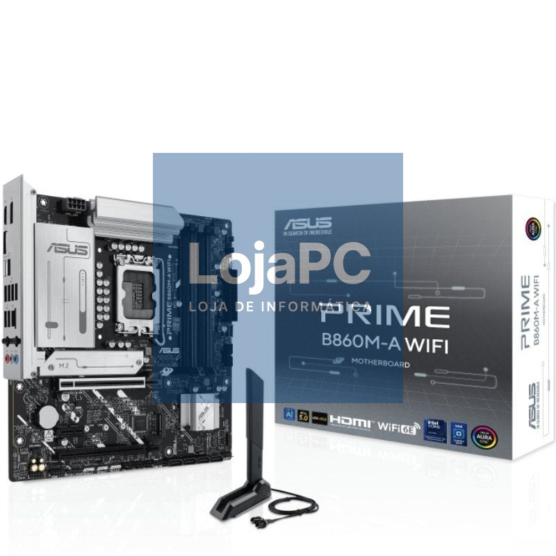 Placa-mãe Asus Prime B860M-A WIFI Socket 1851/ DDR5/ PCIe 5.0/ Micro ATX
