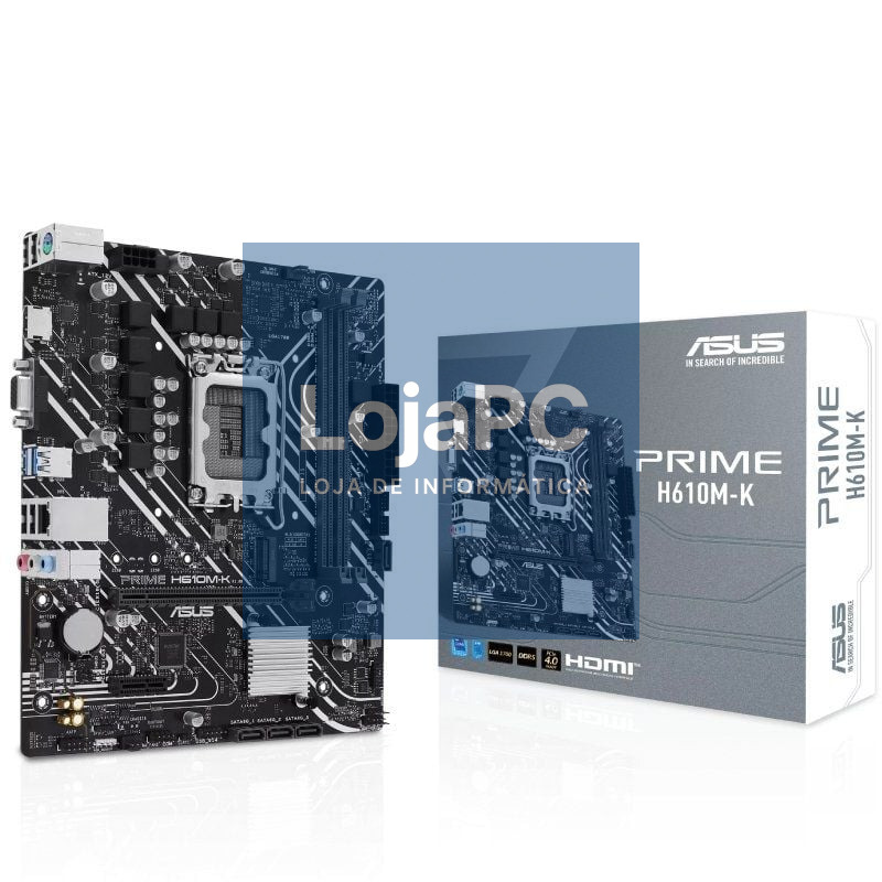 Placa-mãe Asus Prime H610M-K Socket 1700/ DDR5/ PCIe 4.0/ Micro ATX