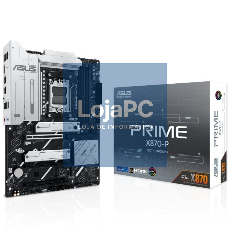 Placa-mãe Asus Prime X870-P/ Socket AM5/ DDR5/ PCIe 5.0