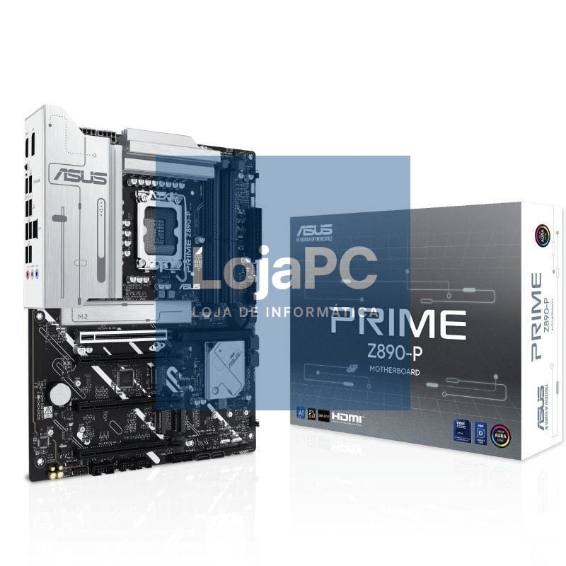 Placa-mãe Asus Prime Z890-P/ Socket 1851/ DDR5/ PCIe 5.0