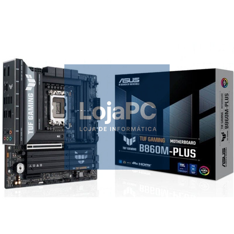 Placa-mãe Asus TUF GAMING B860M-PLUS Socket 1851/ DDR5/ PCIe 5.0/ Micro ATX