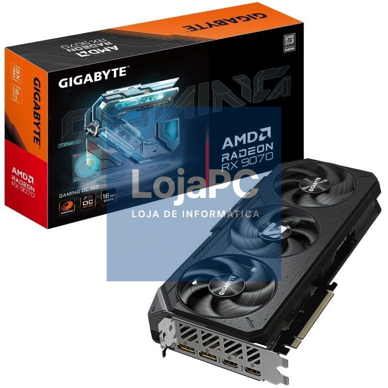Placa gráfica Gigabyte Radeon RX 9070 Gaming OC/ 16GB GDDR6