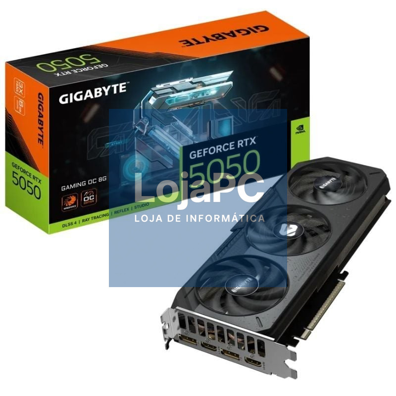 Placa gráfica Gigabyte GeForce RTX 5050 Gaming OC/ 8GB GDDR6