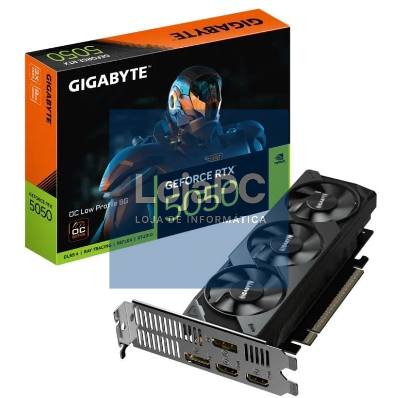 Placa gráfica Gigabyte GeForce RTX 5050 OC Low Profile/ 8GB GDDR6/ Compatível com Perfil Bajo
