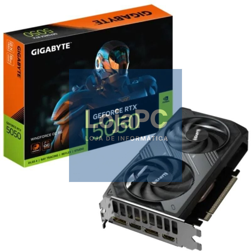 Placa gráfica Gigabyte GeForce RTX 5050 WindForce OC/ 8GB GDDR6