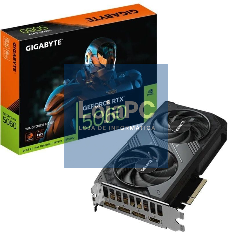 Placa gráfica Gigabyte GeForce RTX 5060 WindForce OC/ 8GB GDDR7