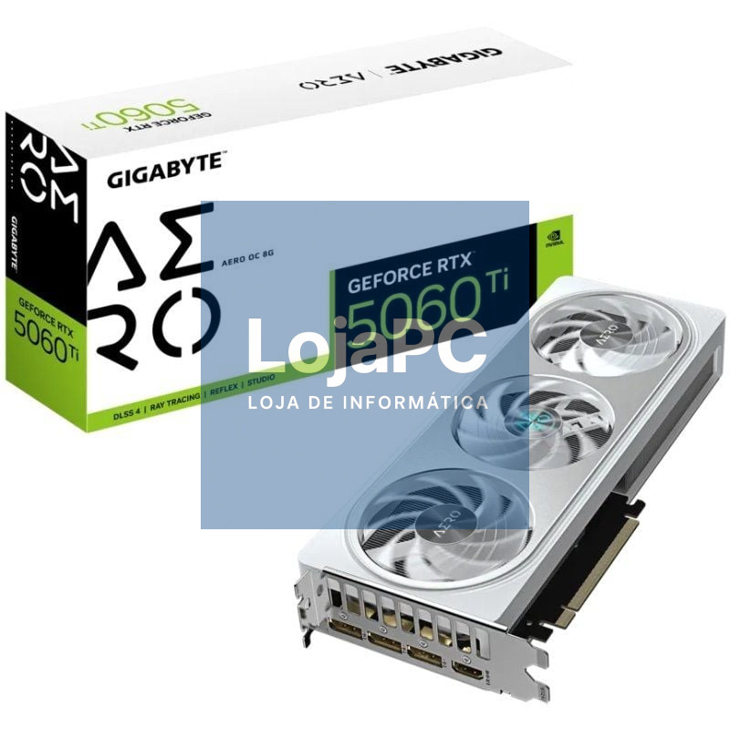 Placa gráfica Gigabyte GeForce RTX 5060 Ti AERO OC/ 8GB GDDR7