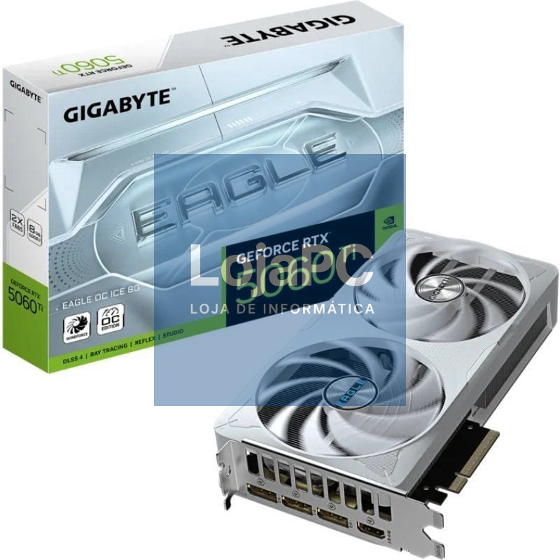 Placa gráfica Gigabyte GeForce RTX 5060 Ti Eagle OC ICE/ 8GB GDDR7