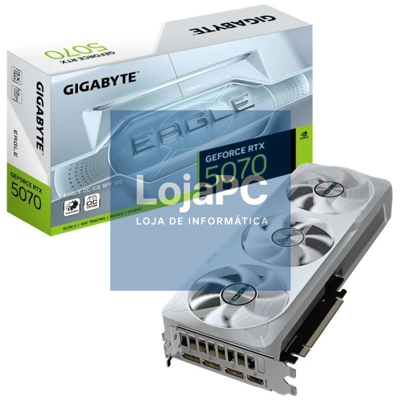 Placa gráfica Gigabyte GeForce RTX 5070 EAGLE OC ICE SFF/ 12GB GDDR7
