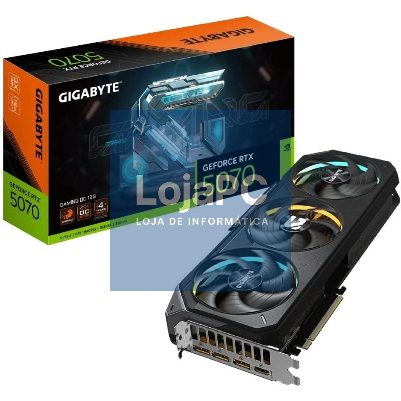 Placa gráfica Gigabyte GeForce RTX 5070 Gaming OC/ 12GB GDDR7
