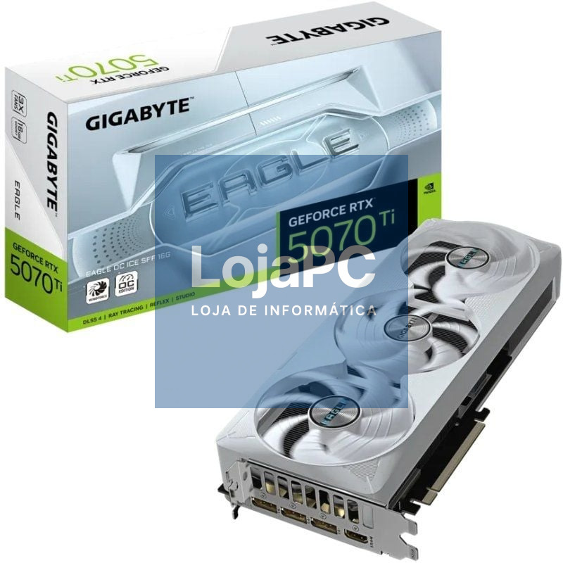 Placa gráfica Gigabyte GeForce RTX 5070Ti Eagle OC ICE SFF/ 16GB GDDR7