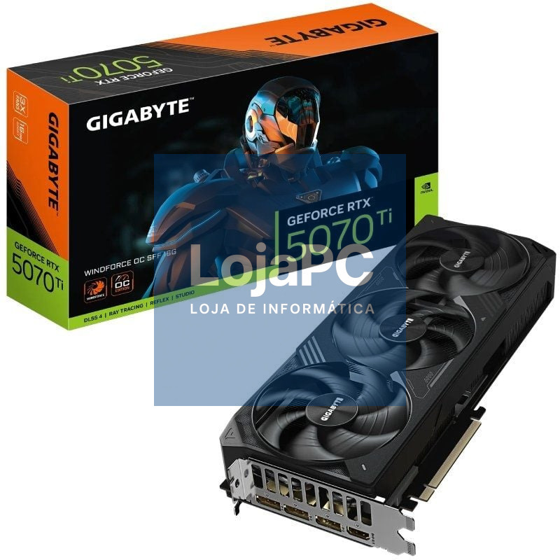 Placa gráfica Gigabyte GeForce RTX 5070 Ti WindForce OC SFF/ 16GB GDDR7
