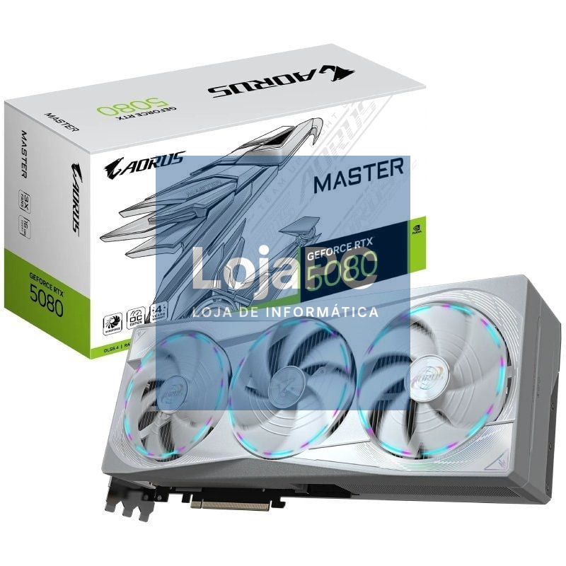 Placa gráfica Gigabyte AORUS GeForce RTX 5080 MASTER ICE/ 16GB GDDR7