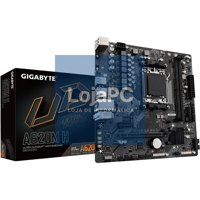 Placa-mãe Gigabyte A620M H Socket AM5/ DDR5/ PCIe 4.0/ Micro ATX