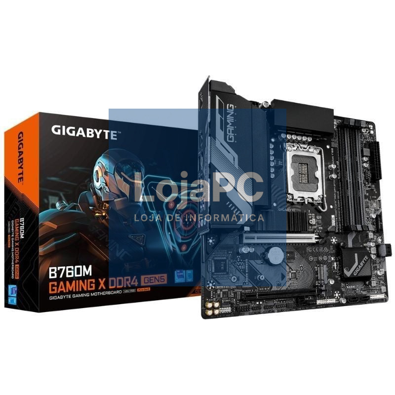 Placa-mãe Gigabyte B760M Gaming X DDR4 GEN5 Socket 1700/ DDR4/ PCIe 5.0/ Micro ATX